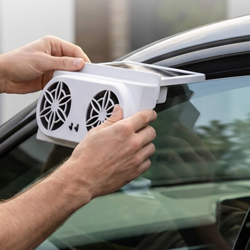 ☀️🚗Get 50% off now🔥Solar-powered car fan – Cool down your car without draining the battery.