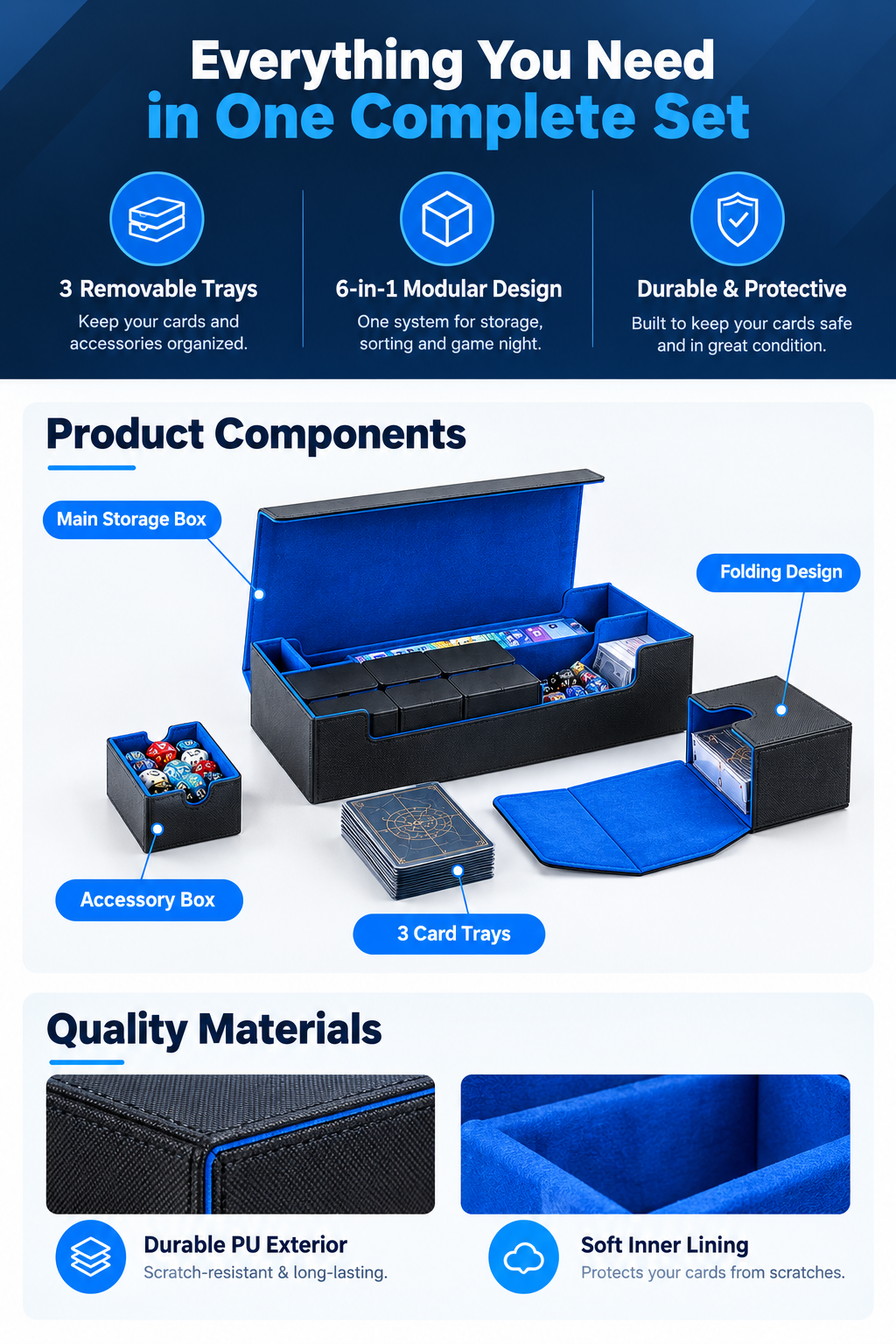 6-in-1 TCG Card Storage System