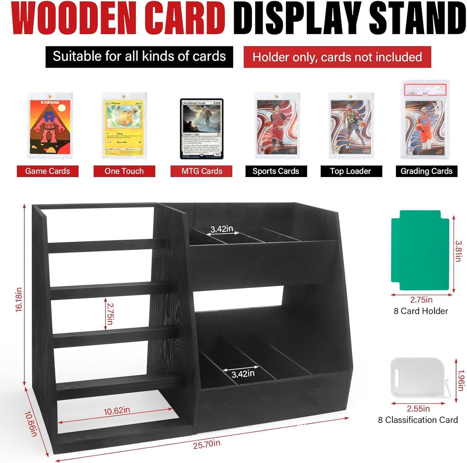 Trading Card Display & Storage Stand
