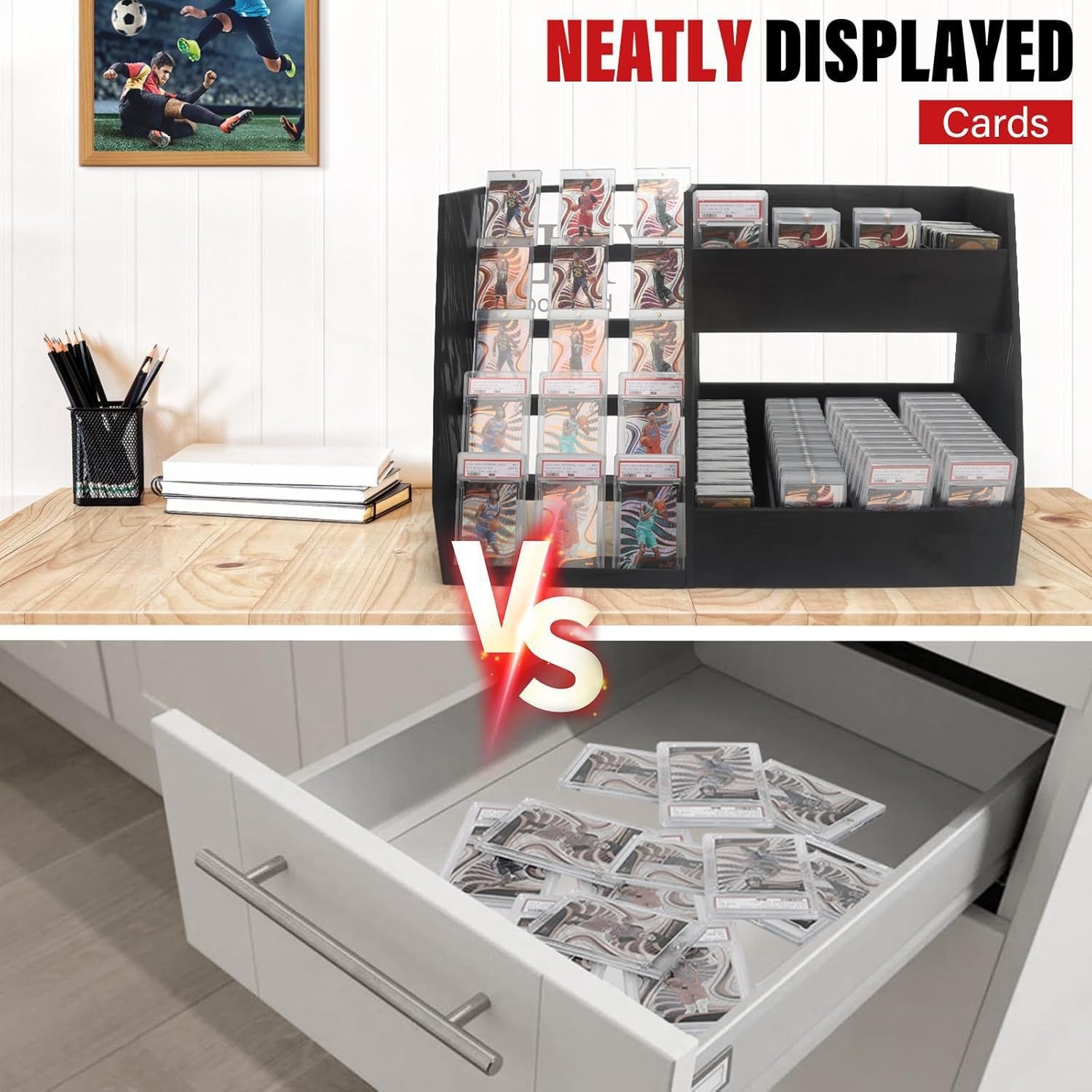 Trading Card Display & Storage Stand