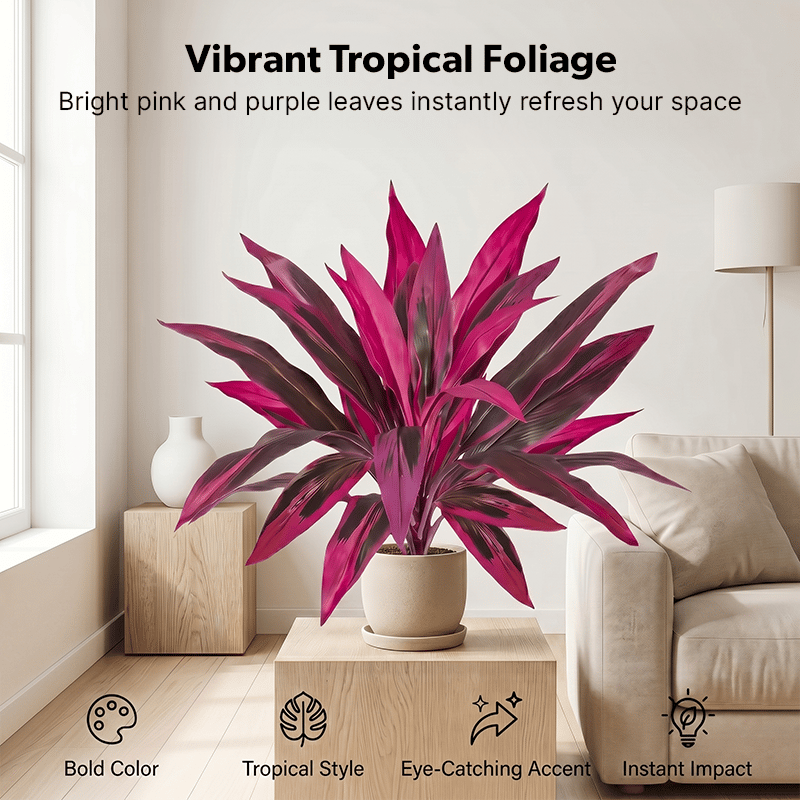 🎁  Last Day 60% OFF - Artificial Boston Fern & Dragon's Blood Tree Plants🔥😊 🏆🌿