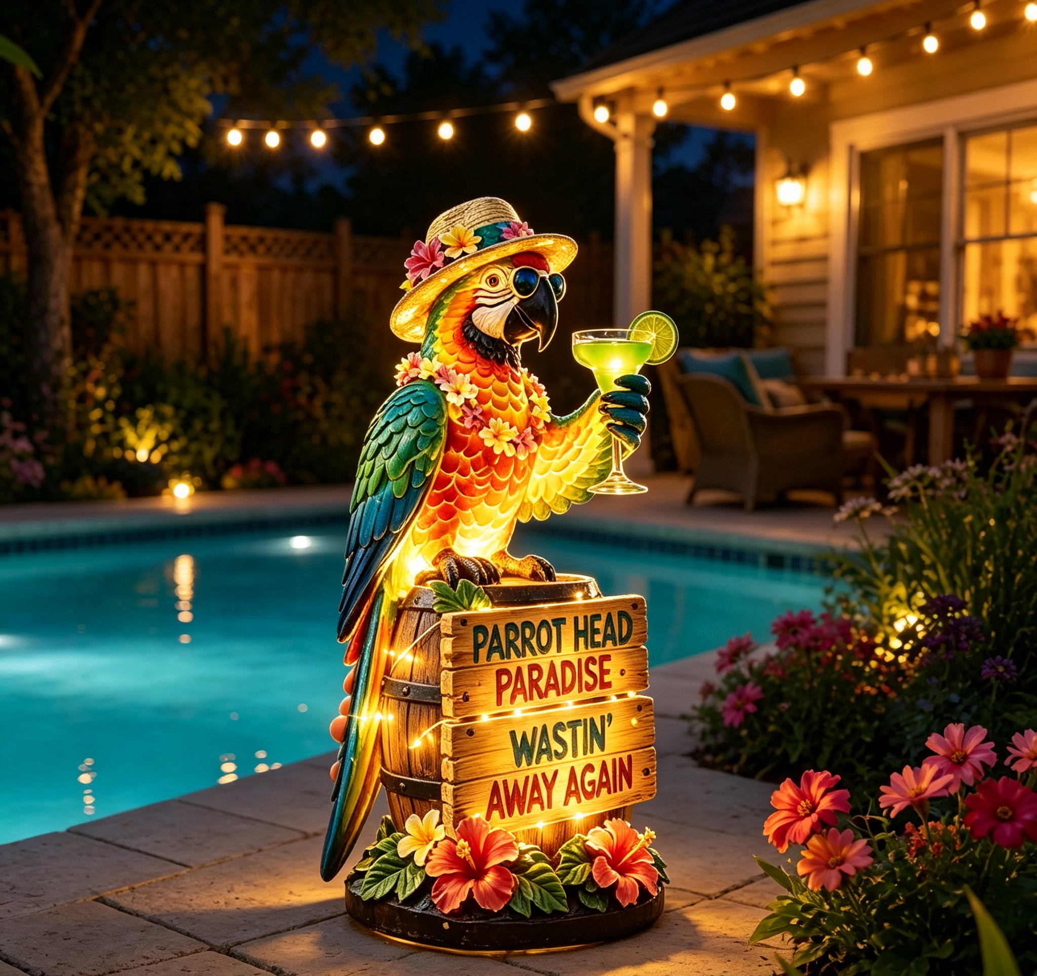 🔥Last Day 70% OFF🔥 - 🌴 Solar-Powered Parrot Garden Light