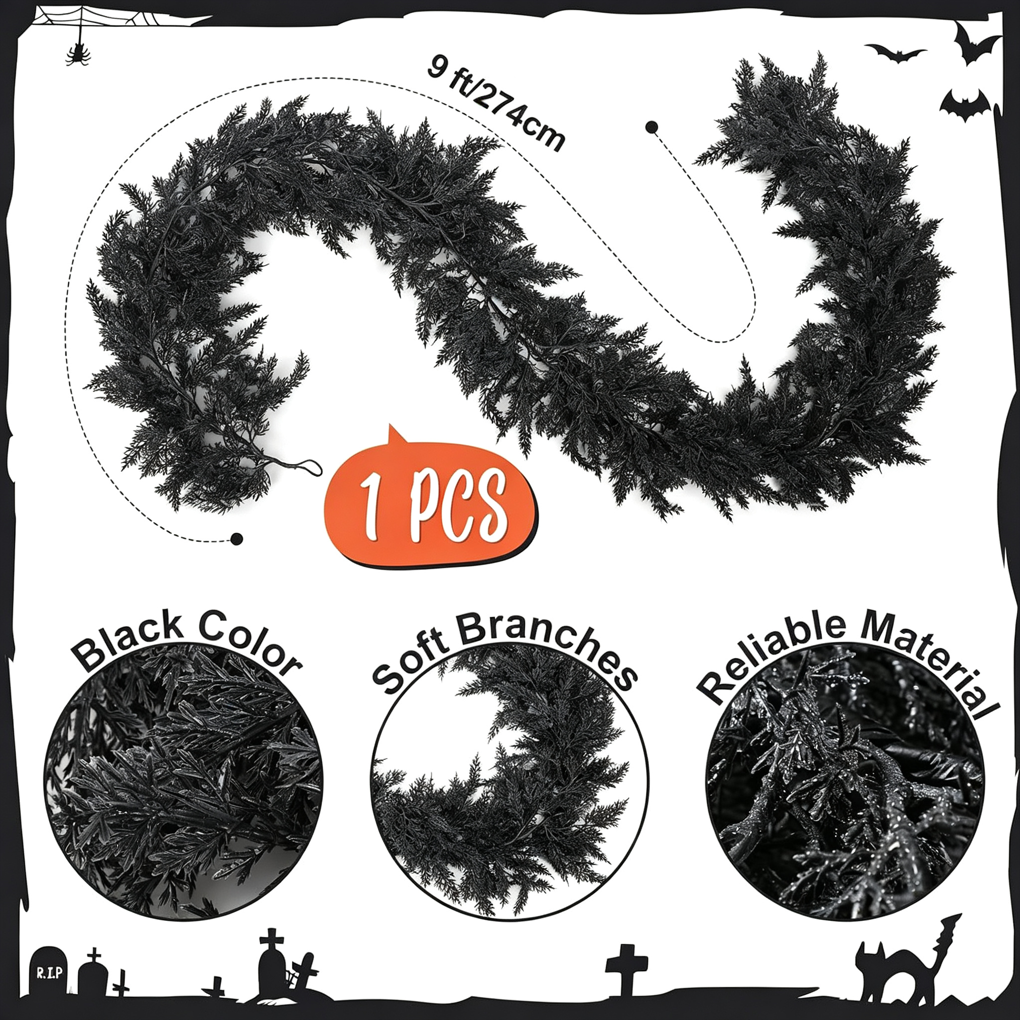 🏆2026 HOT SALE💥🎃 Halloween Fireplace Decor Set 👻