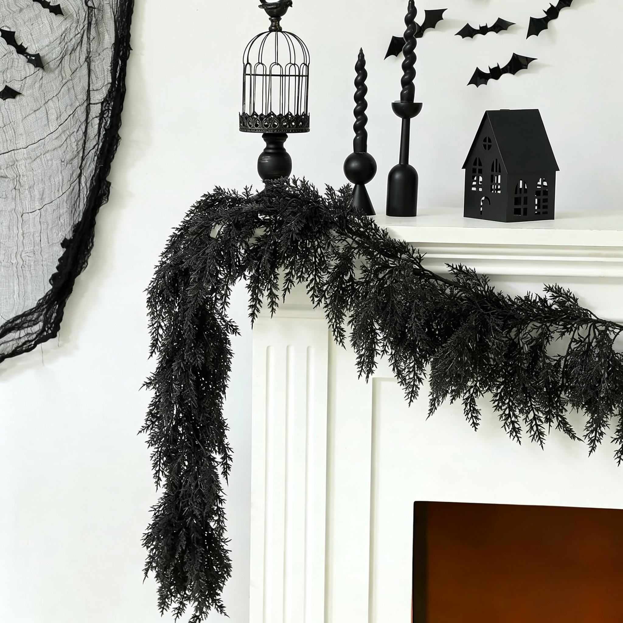 🏆2026 HOT SALE💥🎃 Halloween Fireplace Decor Set 👻