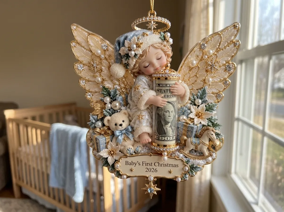 👼 💵3D Angel Christmas Cash Gift Ornament — ✨Turn Cash Into a Christmas Surprise