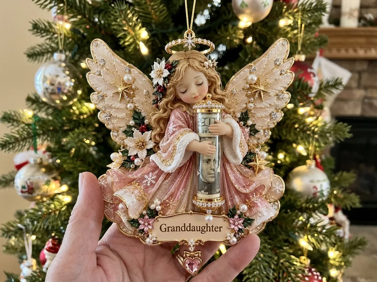 👼 💵3D Angel Christmas Cash Gift Ornament — ✨Turn Cash Into a Christmas Surprise