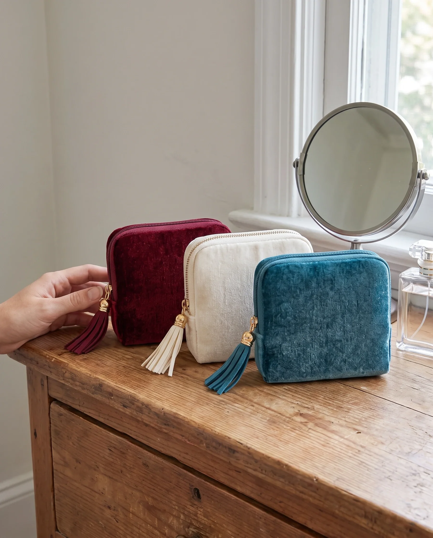 ✨ Portable Travel Jewelry Organizer – Tangle-Free, Compact & Stylish