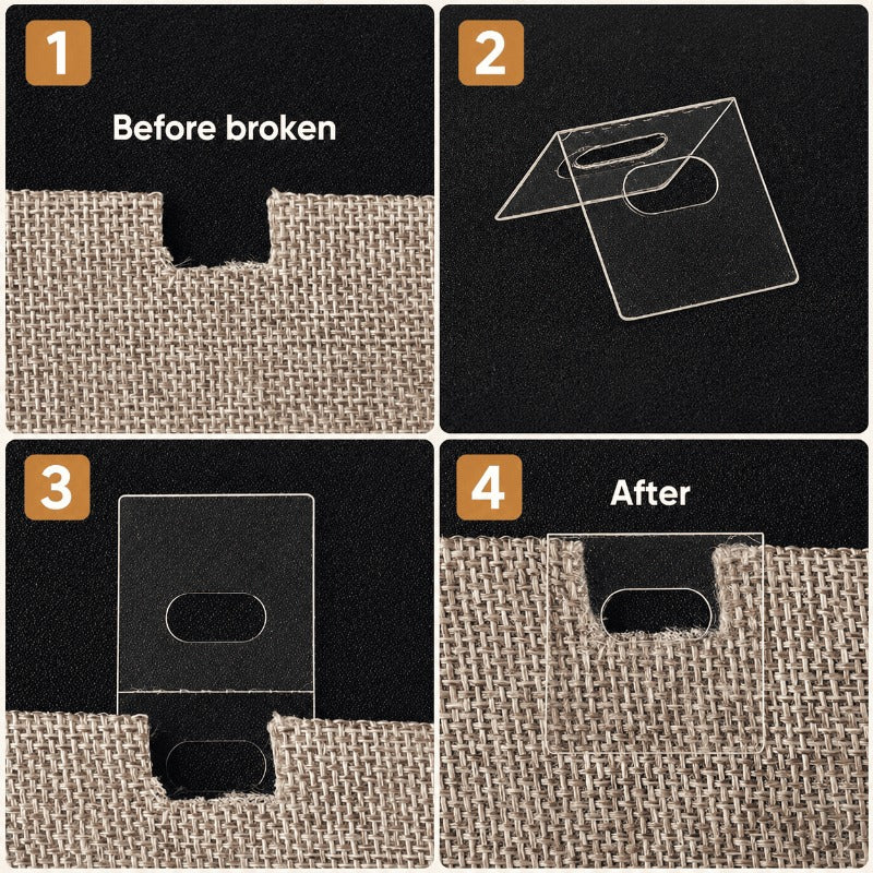 Clear Self-Adhesive Vertical Blind Repair Tabs