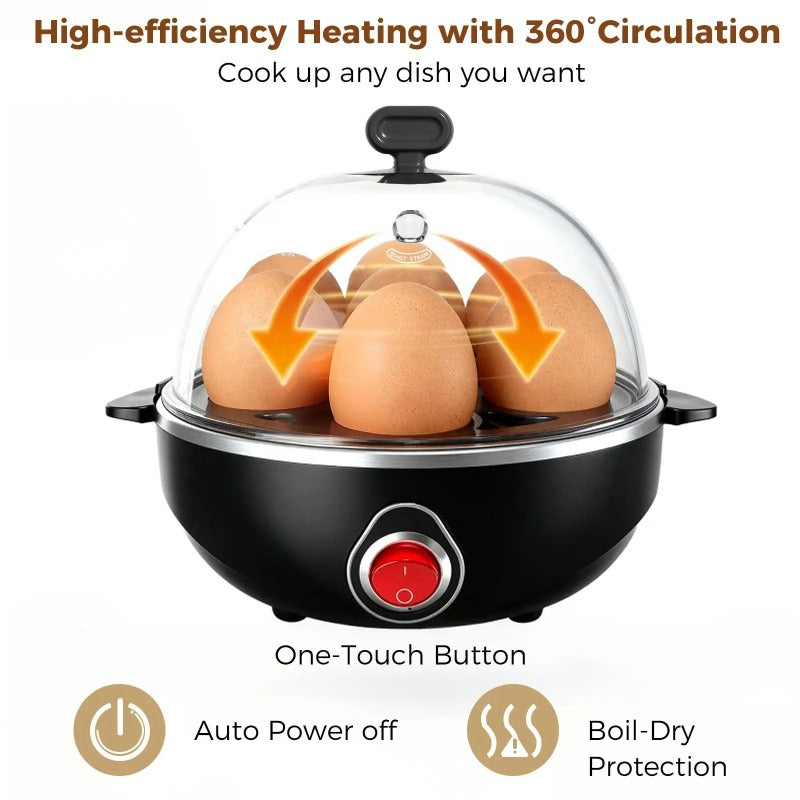 7-Egg Electric Egg Cooker – Quick & Easy Breakfast Maker
