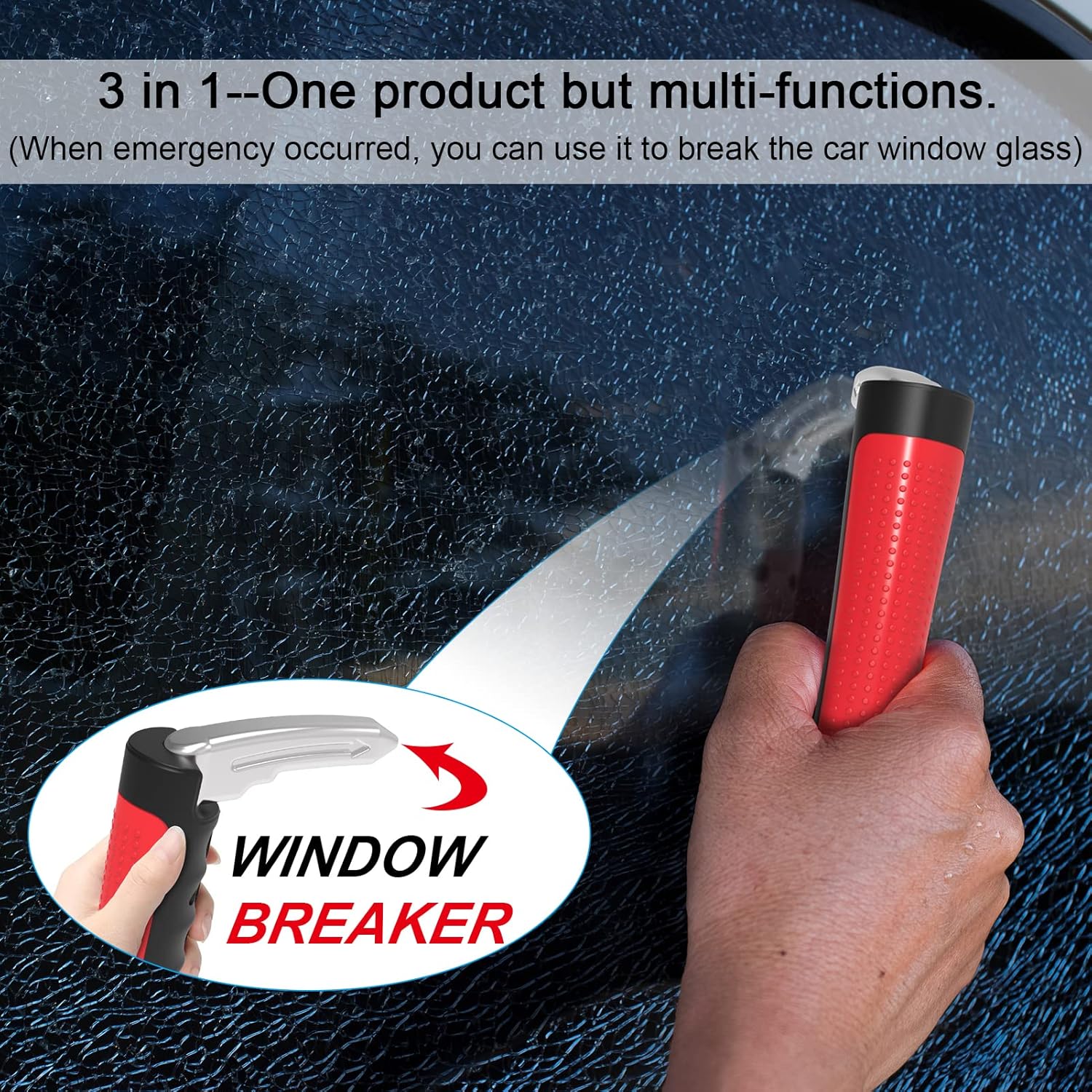 Auto Cane 2-in-1  Vehicle Support & Emergency Escape Tool