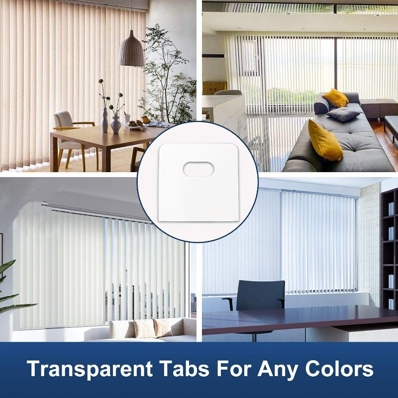 Clear Self-Adhesive Vertical Blind Repair Tabs