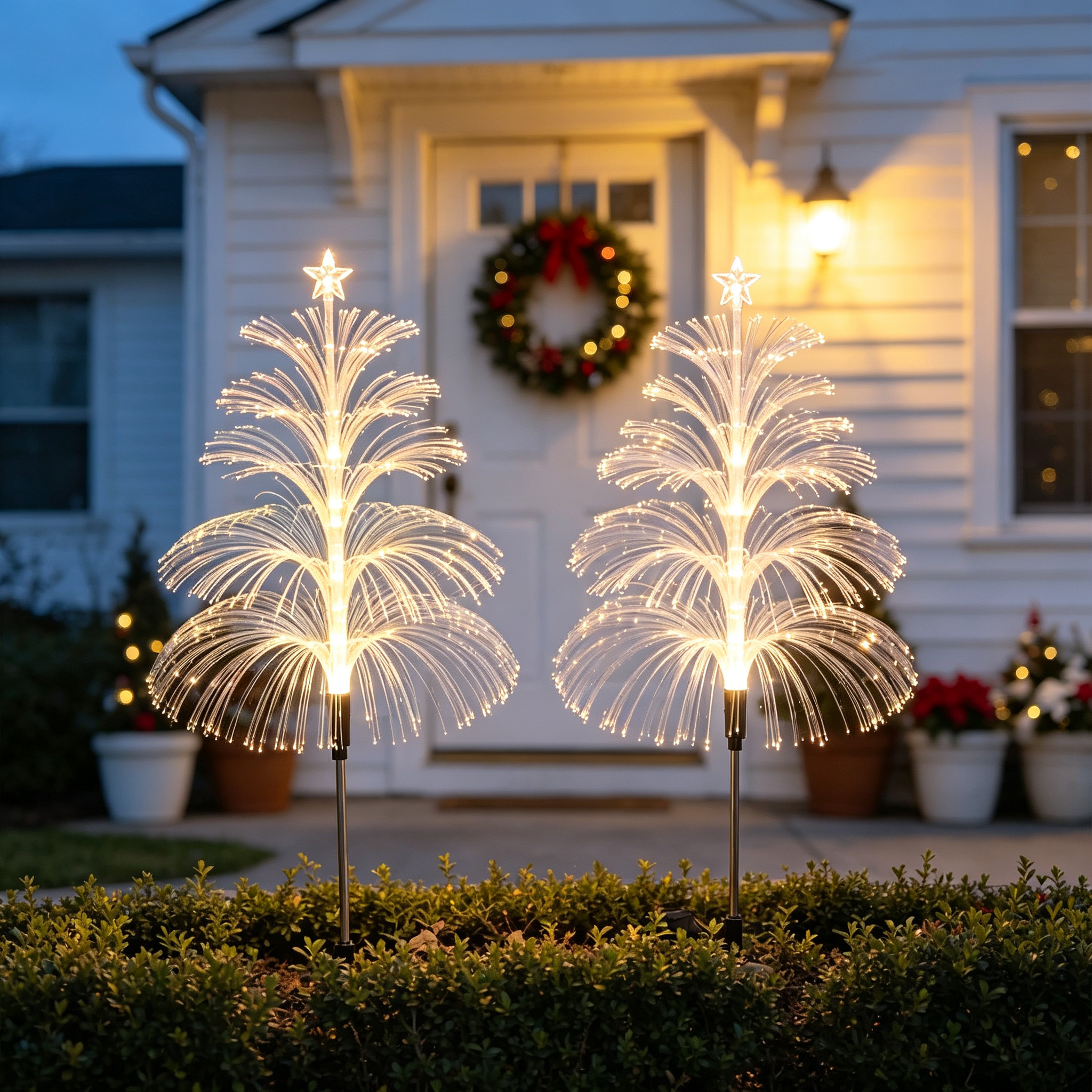 Seven Colors Gradient Solar Christmas Tree Lights