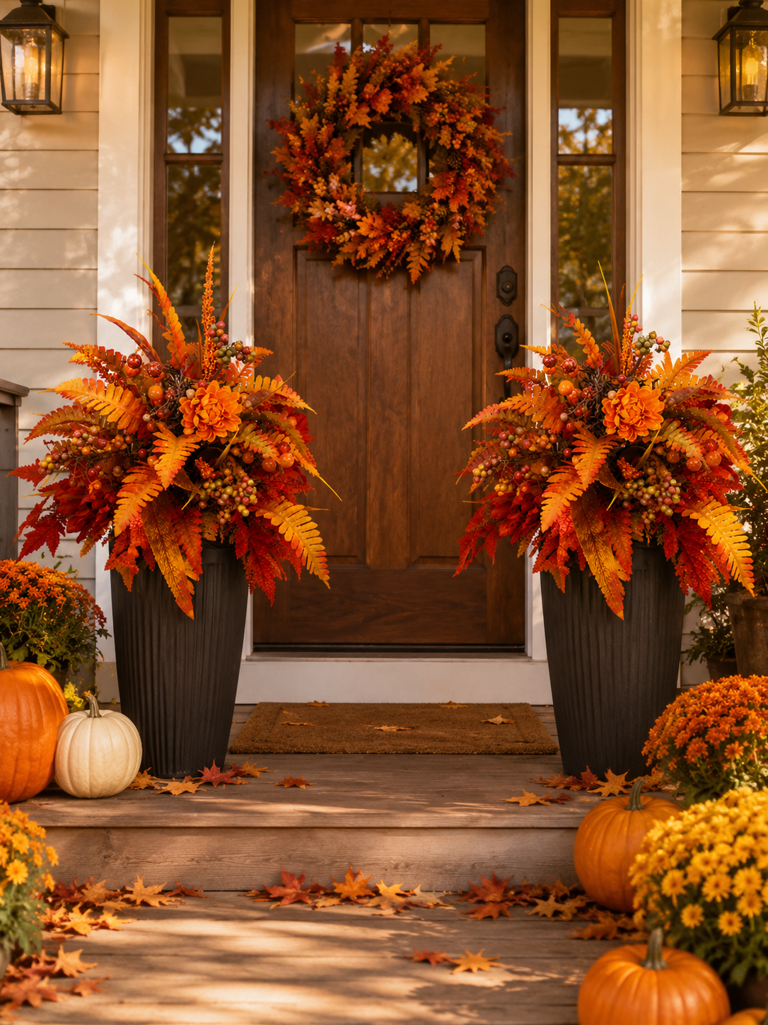 💥BUY 1 GET 1 FREE (2 PCS)🔥🍂Autumn Harvest Floral Garden Stake Arrangement