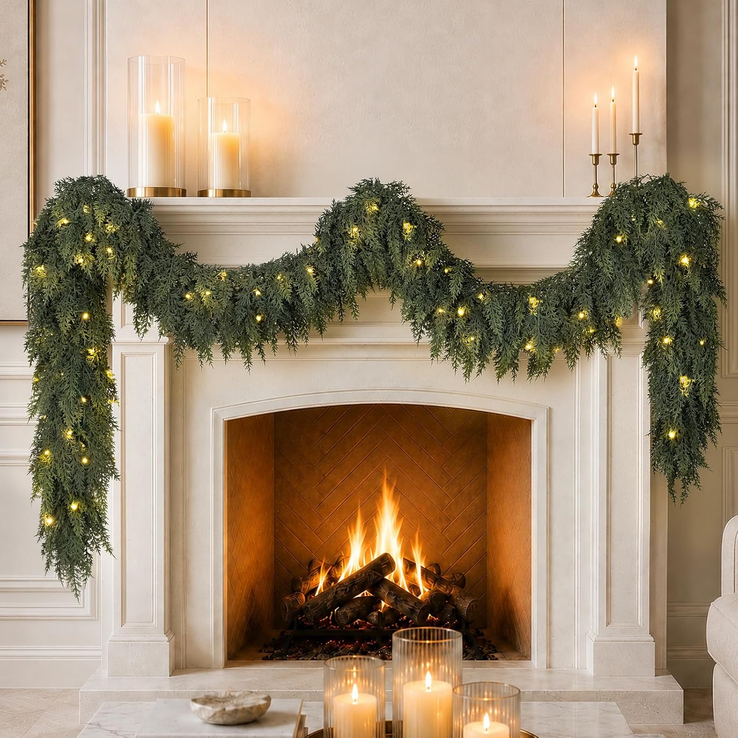 🏆2026 HOT SALE💥🎃 Halloween Fireplace Decor Set 👻