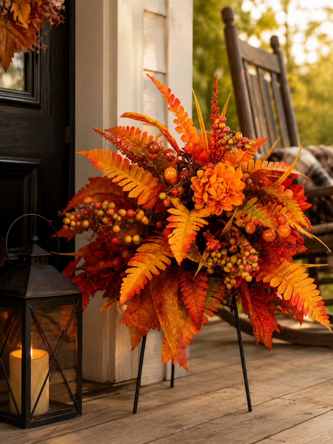 💥BUY 1 GET 1 FREE (2 PCS)🔥🍂Autumn Harvest Floral Garden Stake Arrangement