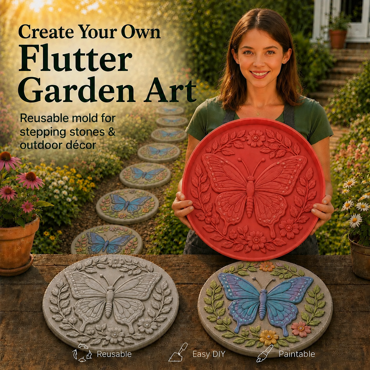 💥 LAST DAY 49% OFF - Reusable Animal-Themed Garden Art Mold – Bring Nature to Life in Your Garden (Official Authentic Product)
