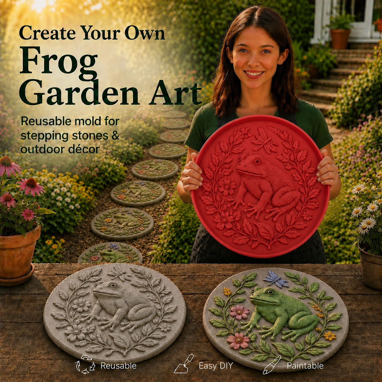 💥 LAST DAY 49% OFF - Reusable Animal-Themed Garden Art Mold – Bring Nature to Life in Your Garden (Official Authentic Product)