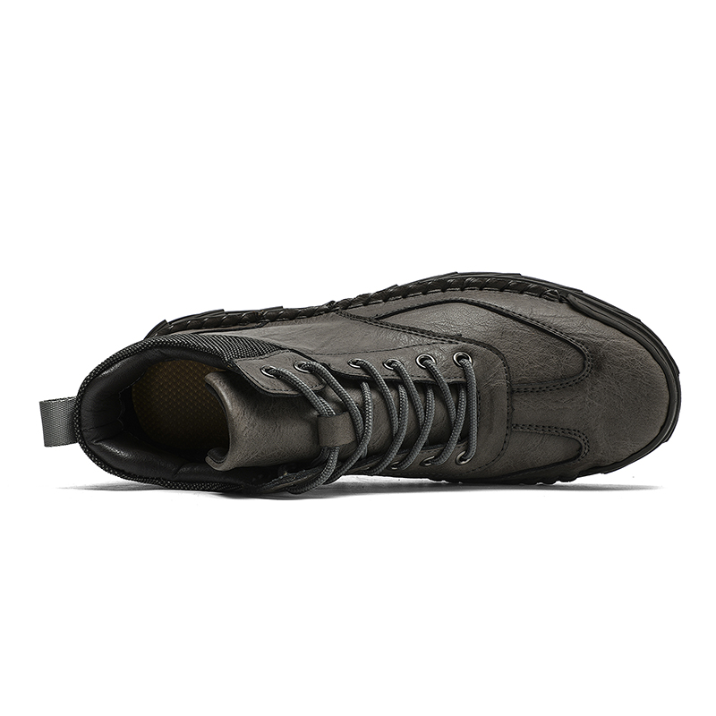⏰LAST DAY-70% OFF🛒Men’s Outdoor Leather Boots – -, Arch Support, Lightweight and Non-Slip for Walking & Driving