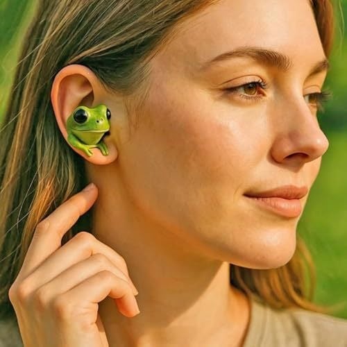 Cute Animal Shaped Bluetooth Earbuds-3D Stereo Animal Design | Wireless Earphones with Cartoon Charging Case