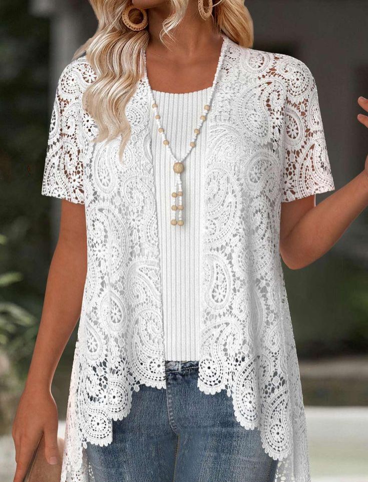 Tops For Women ROTITA PatchworkGeometric Print Long Sleeve Light Cardigan