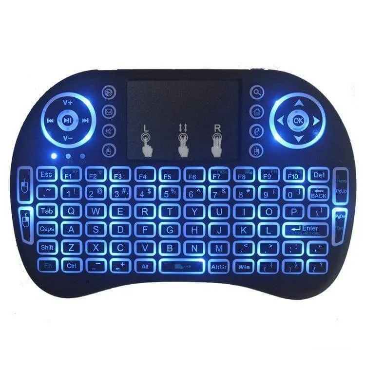 Wireless Keyboard with Backlit Touchpad