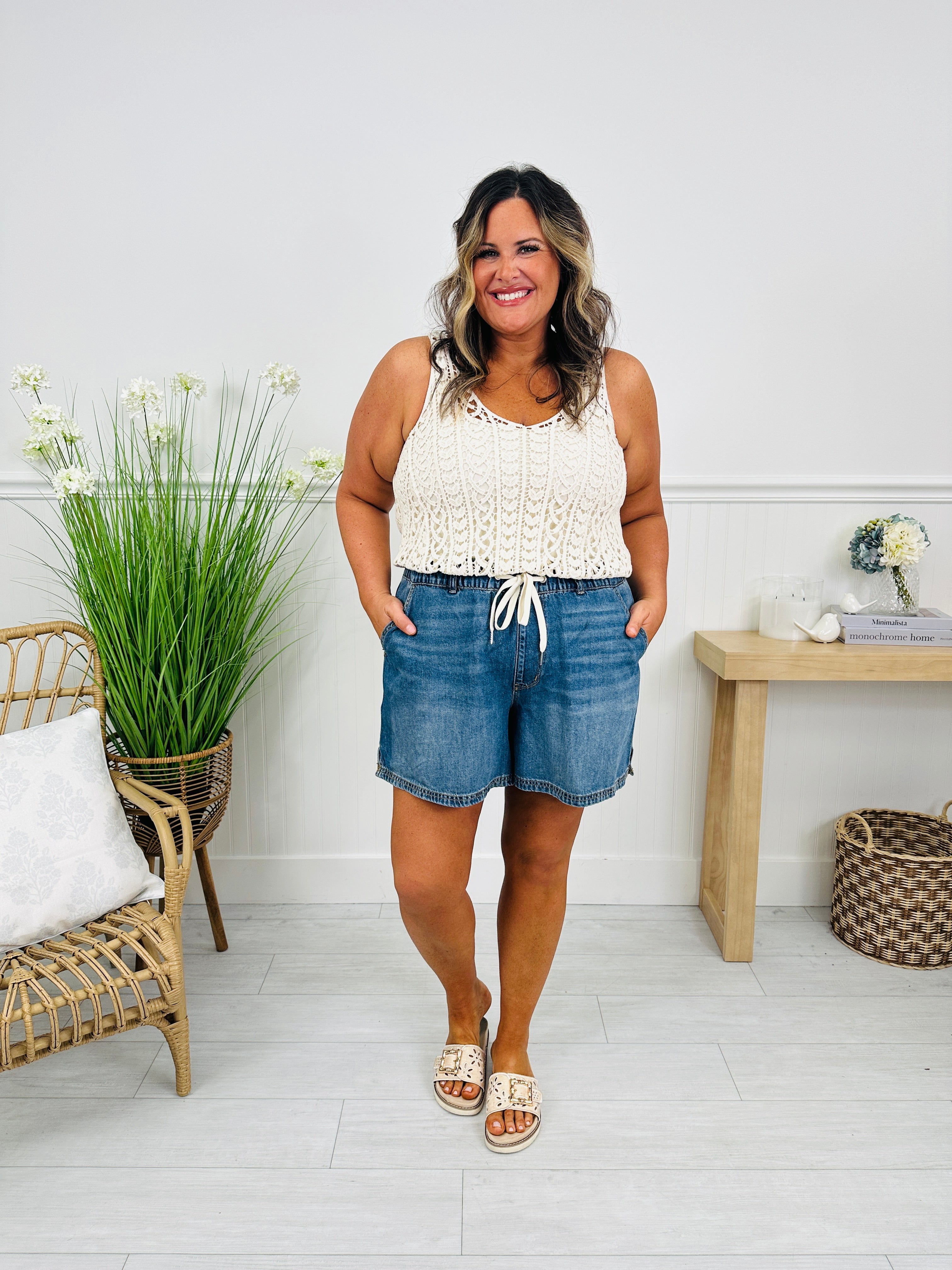 Judy Blue Comfort First Baggy Featherweight Shorts