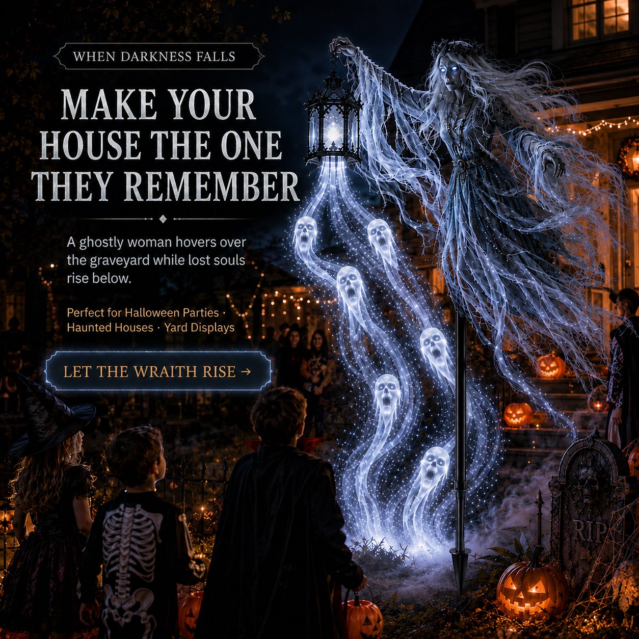 Halloween yard centerpiece