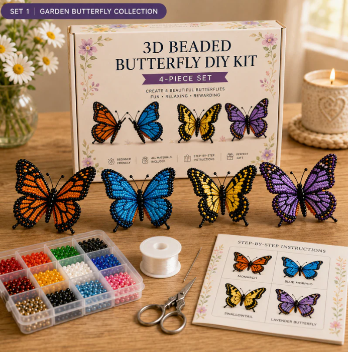 🧵✨Tiny 3D Beaded Animal DIY Kit