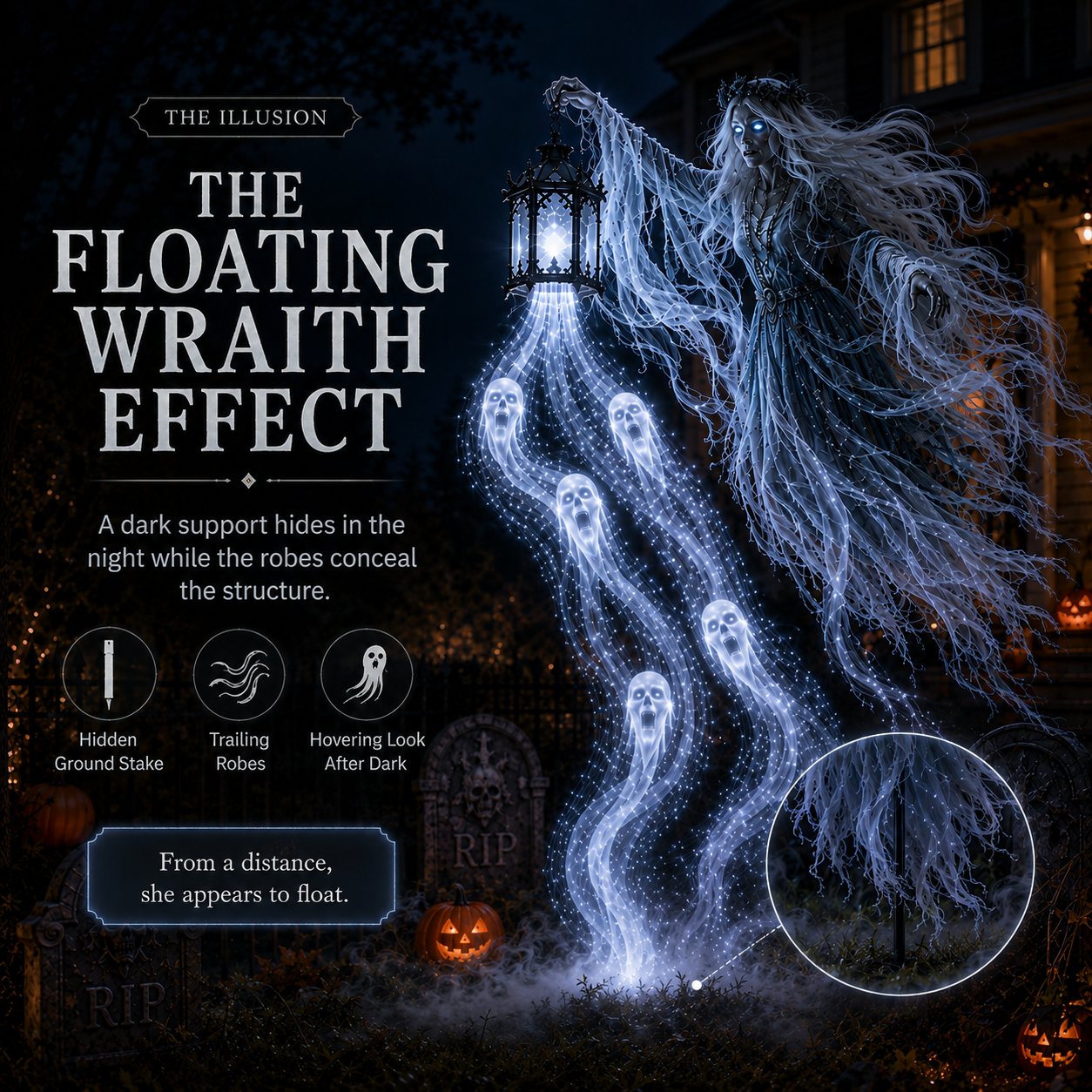 Floating wraith illusion