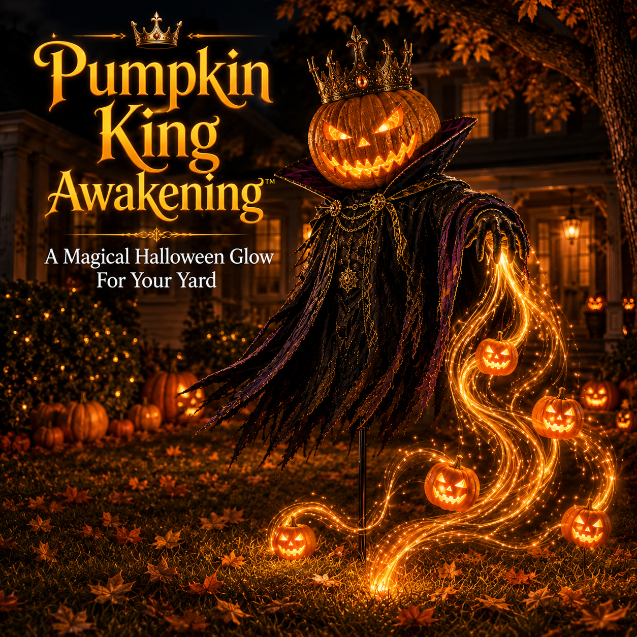 Pumpkin King Awakening Halloween yard light