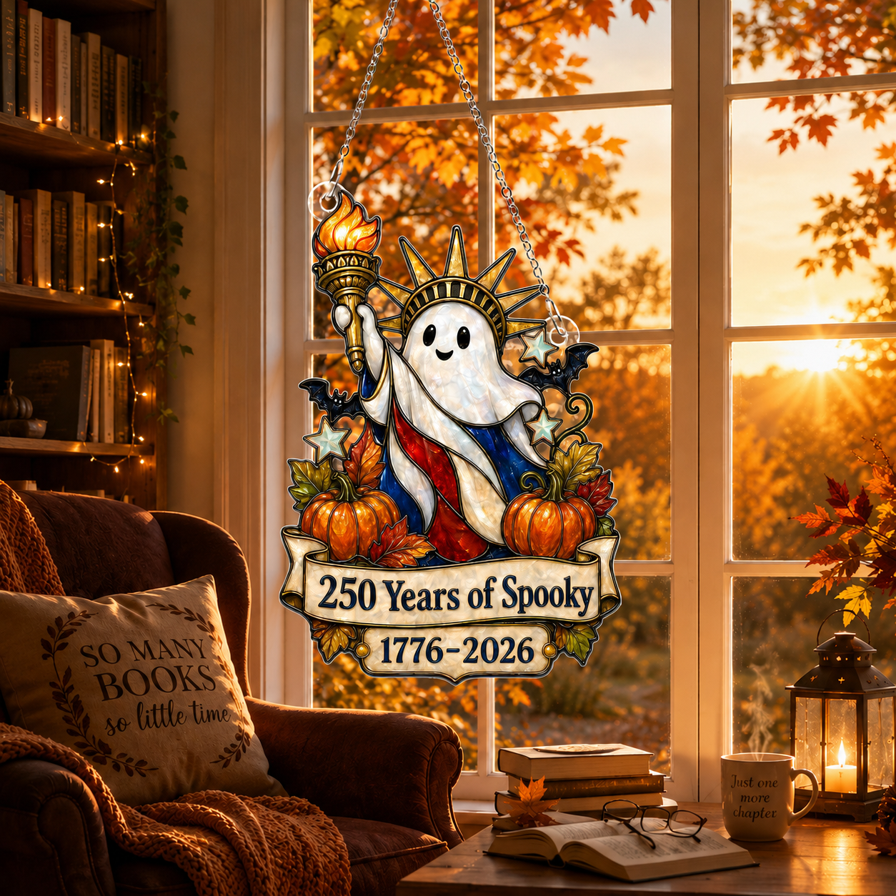 👻 Statue of Liberty Ghost Suncatcher