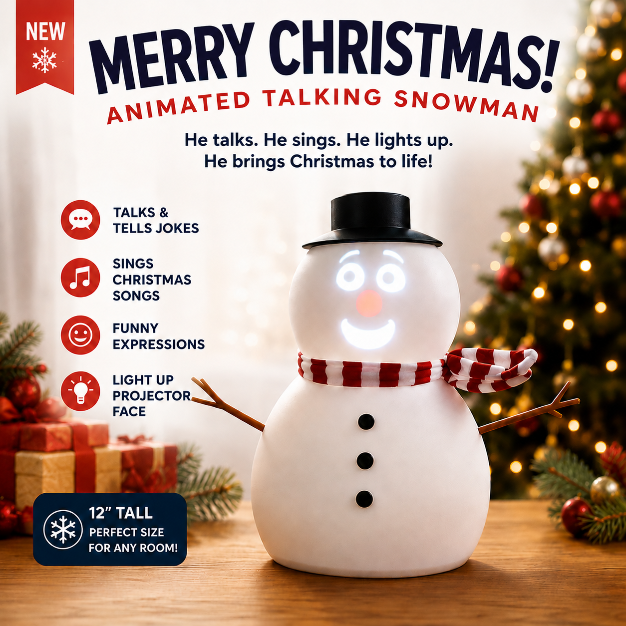 🎅 🎄 Holiday Special — Limited Time Only! The Snowman That Sings, Dances & Jokes!