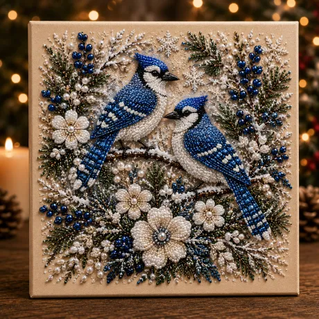 📈🔥2026 Top Picks🐦 Cardinal Winter Pearl Art DIY Kit