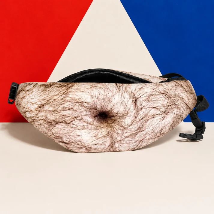 Hairy belly fanny pack