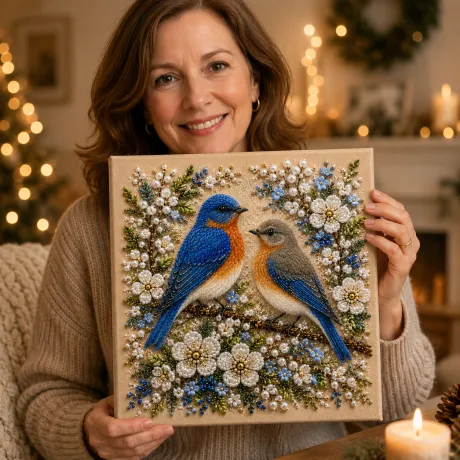 📈🔥2026 Top Picks🐦 Cardinal Winter Pearl Art DIY Kit