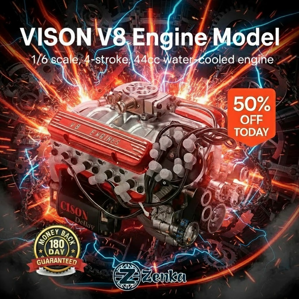 🎉Last Day Promotion 50% OFF + FREESHIPPING🔥 - Gasoline OHV V8 Small-block Engine Model Kits