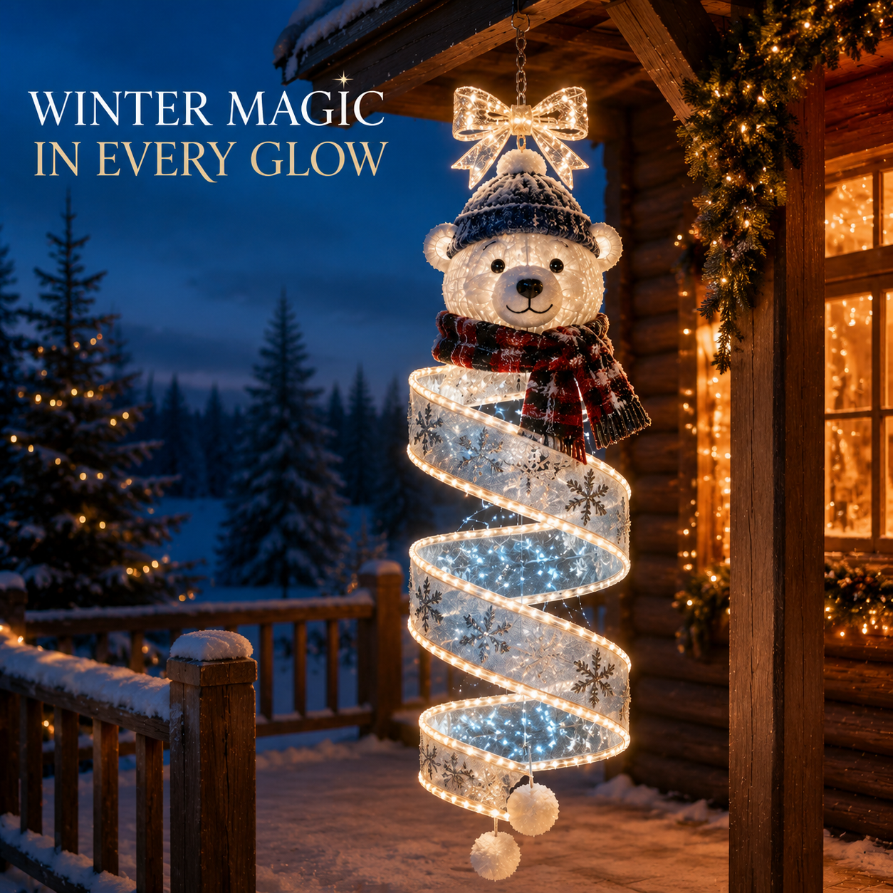 🎄Last day for 50% off🎄Christmas Magic Spiral Hanging LED Light Collection