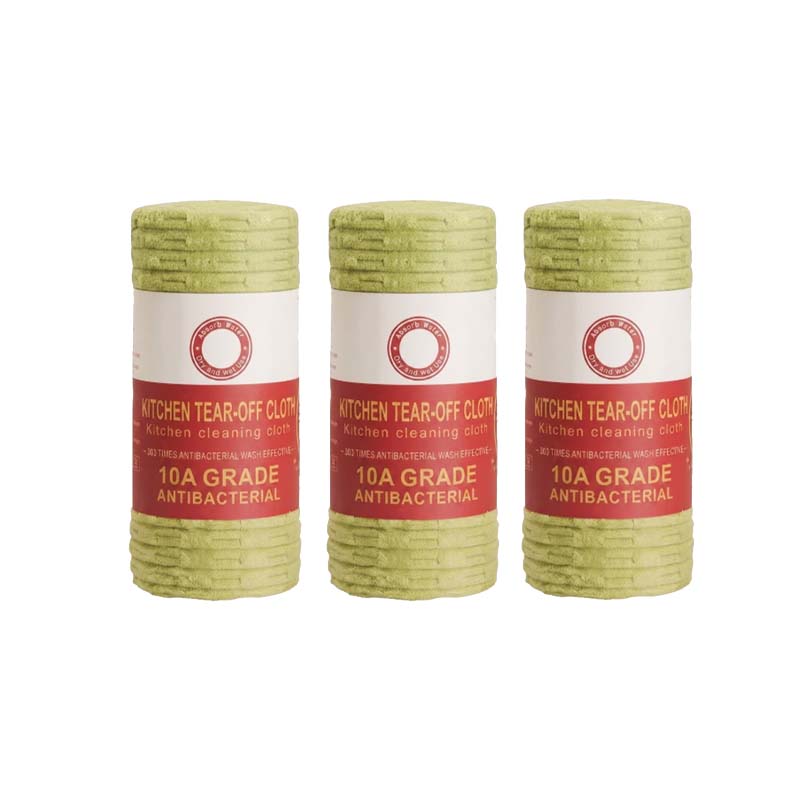 10A Tearable Reusable Plush Cleaning Cloth Roll, Washable Absorbent Household Cleaning Towels 🧻