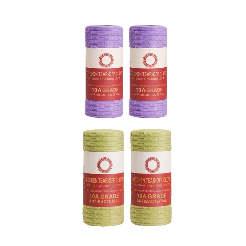 10A Tearable Reusable Plush Cleaning Cloth Roll, Washable Absorbent Household Cleaning Towels 🧻