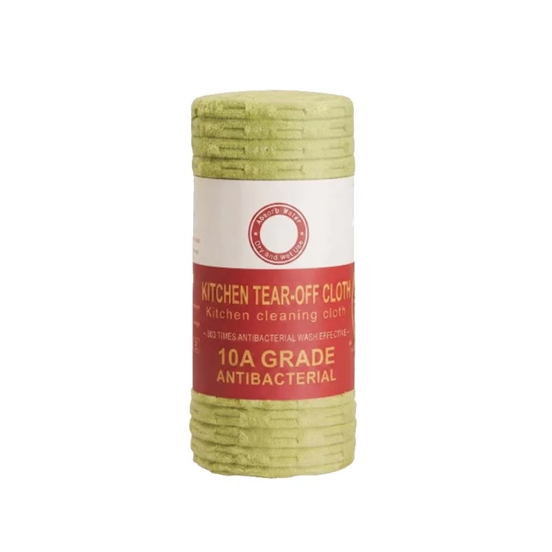 10A Tearable Reusable Plush Cleaning Cloth Roll, Washable Absorbent Household Cleaning Towels 🧻