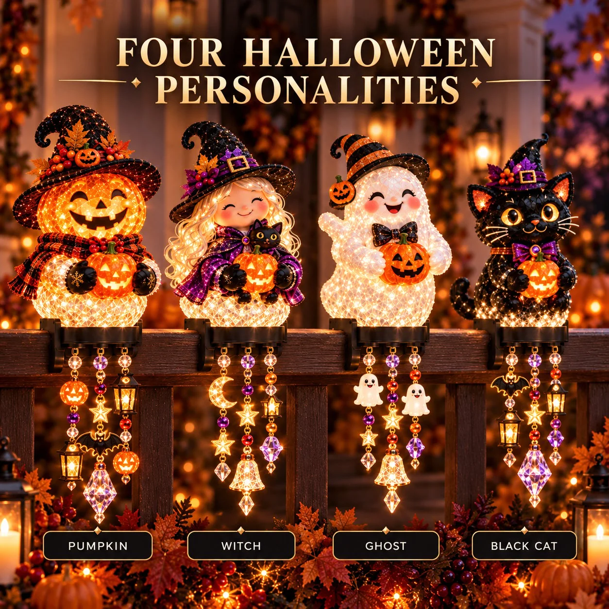 Halloween cascade light details