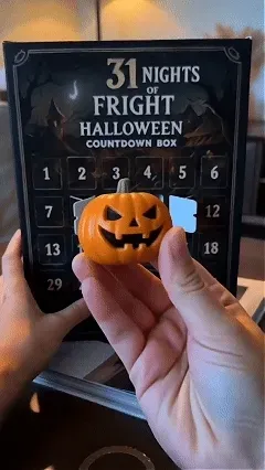 Open one Halloween blind bag surprise each day