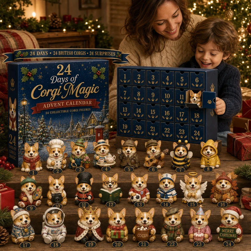 British corgi Christmas gift