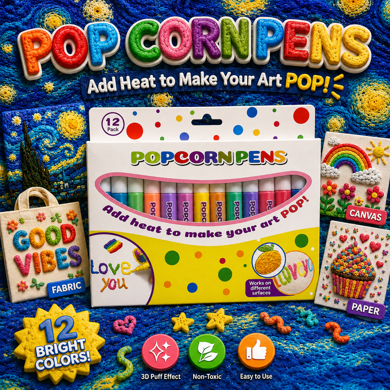 🔥Last Day Promotion 60% OFF 🖍️3D Relief Art Pen – Turn Flat Drawings Into Touchable 3D Art🪄
