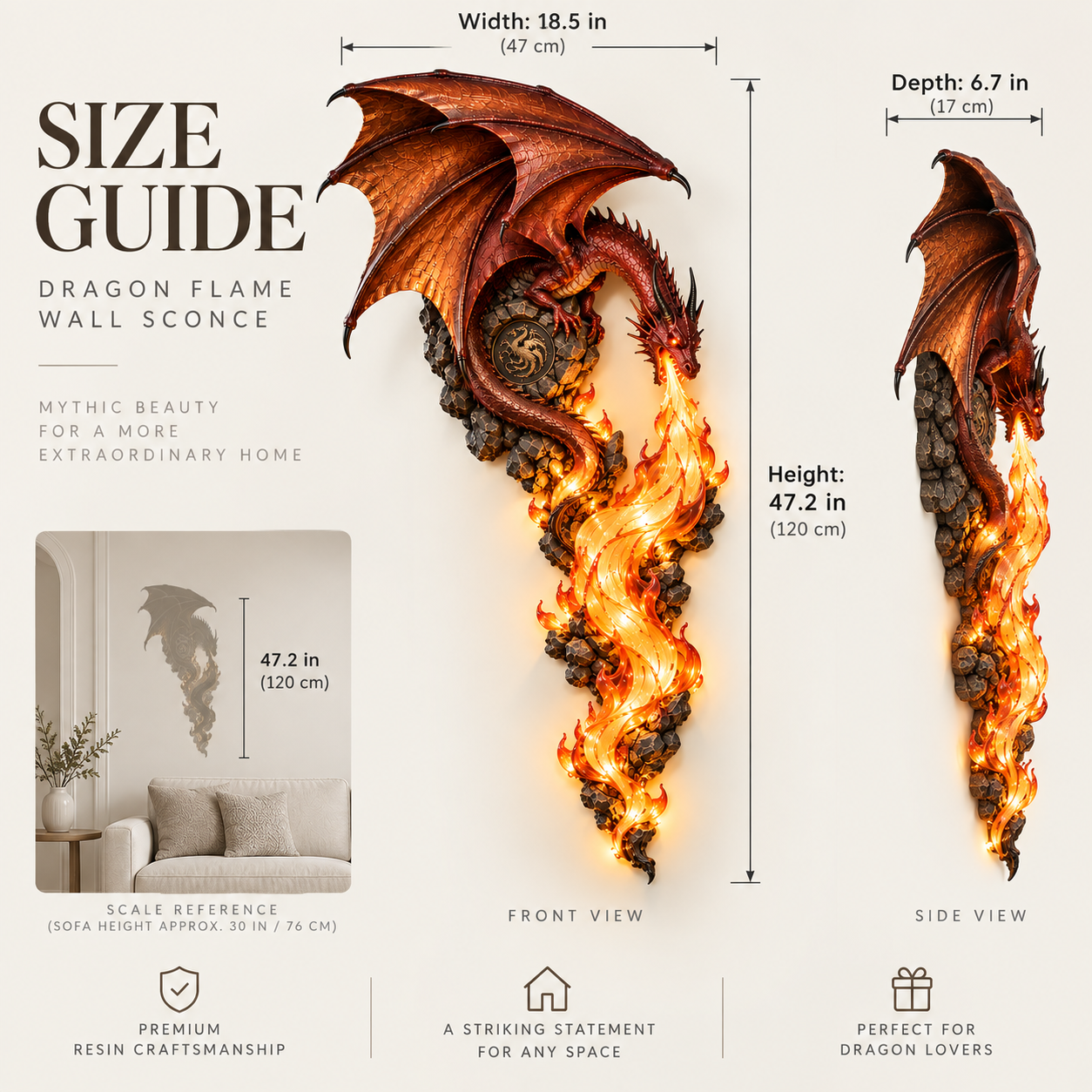 🔥Last Day 49% OFF -🐉 Dragonfire Metatoolskit™ Wall Sconce – A Legendary Flame Awakens On Your Wall 🔥
