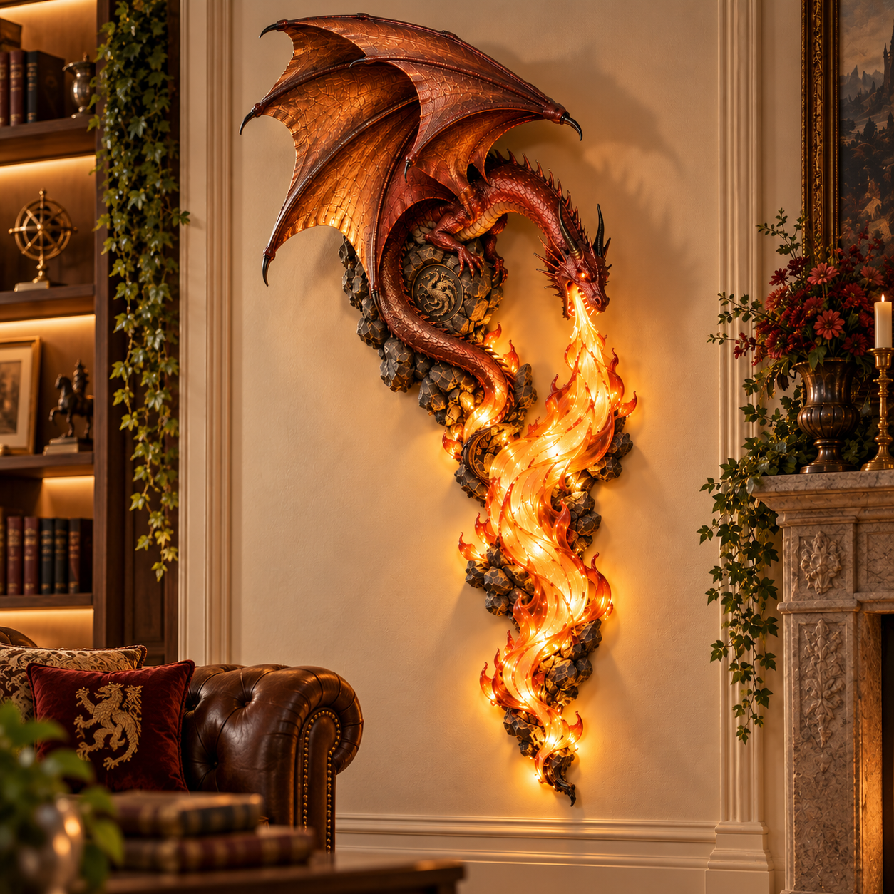 🔥Last Day 49% OFF -🐉 Dragonfire Metatoolskit™ Wall Sconce – A Legendary Flame Awakens On Your Wall 🔥