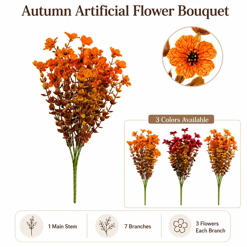 💥Only $1.98Last Day Promotion!🌺UV Resistant Colorful Artificial Flower