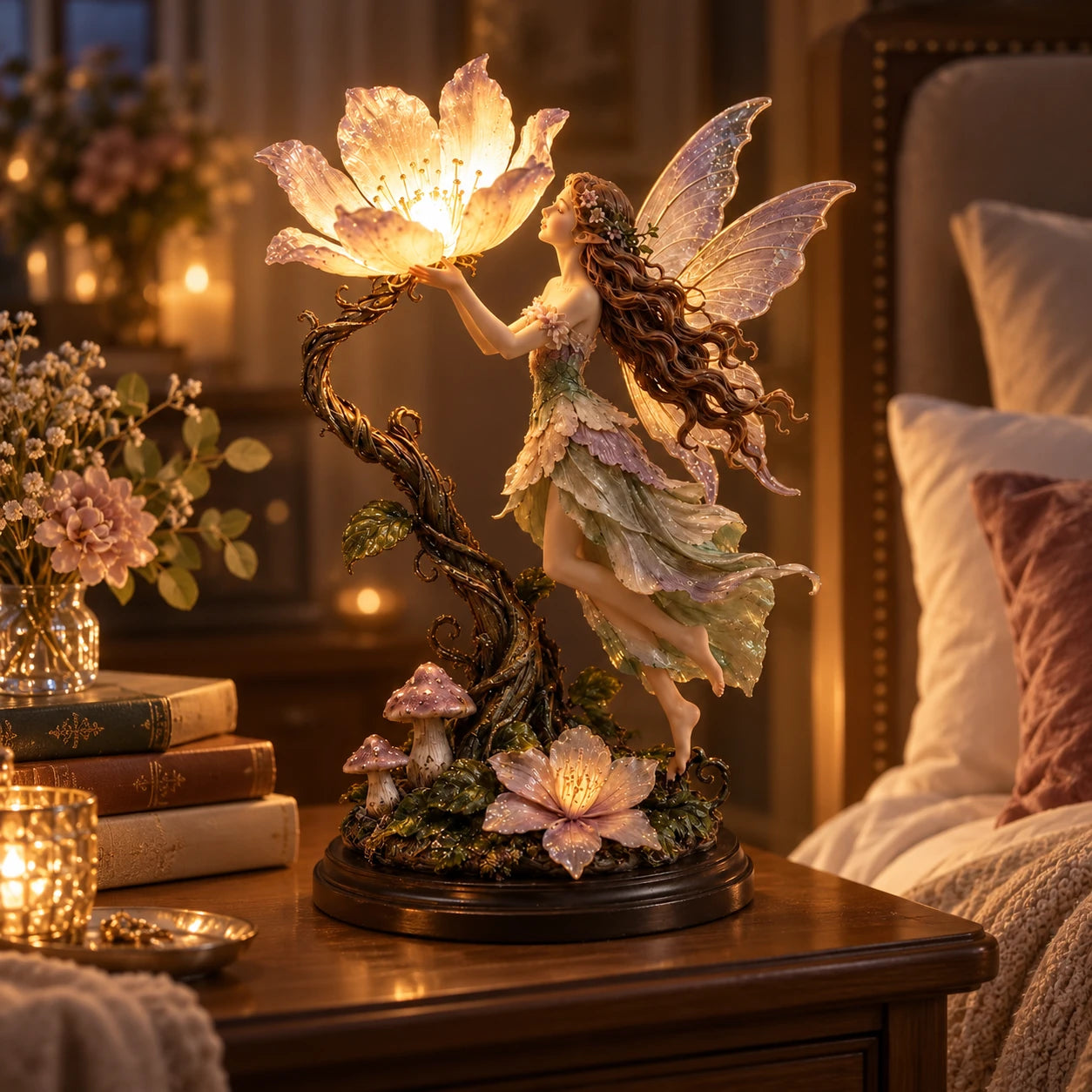 Fairy lamp bedside decor