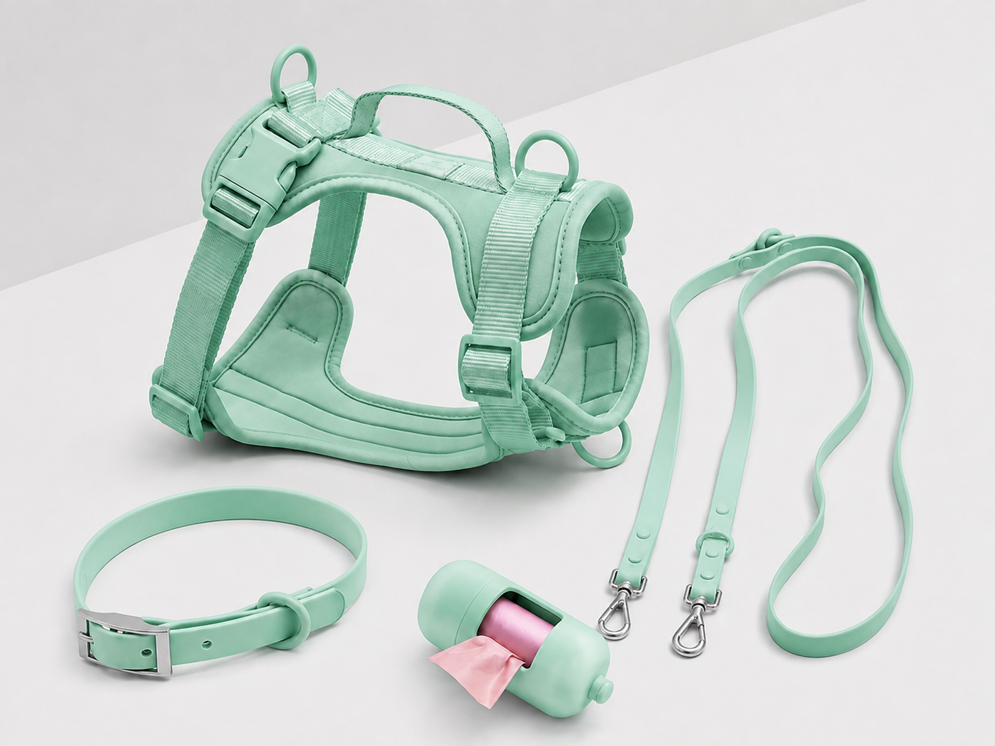 Step-In Harness + Hands-Free Rope Leash Walk Kit