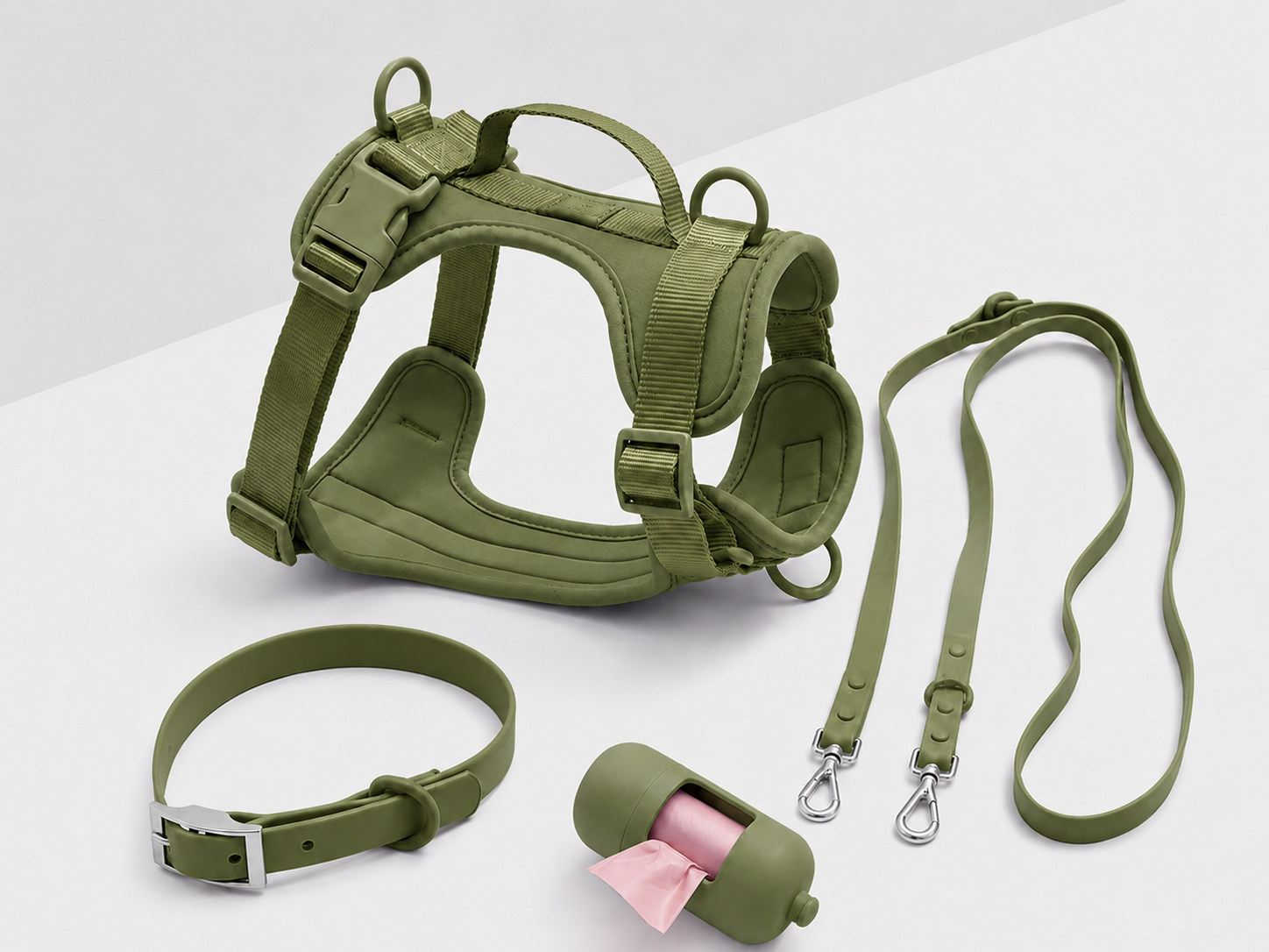 Step-In Harness + Hands-Free Rope Leash Walk Kit